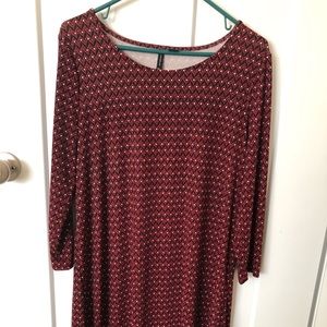 New Directions 3/4 length sleeve dress
